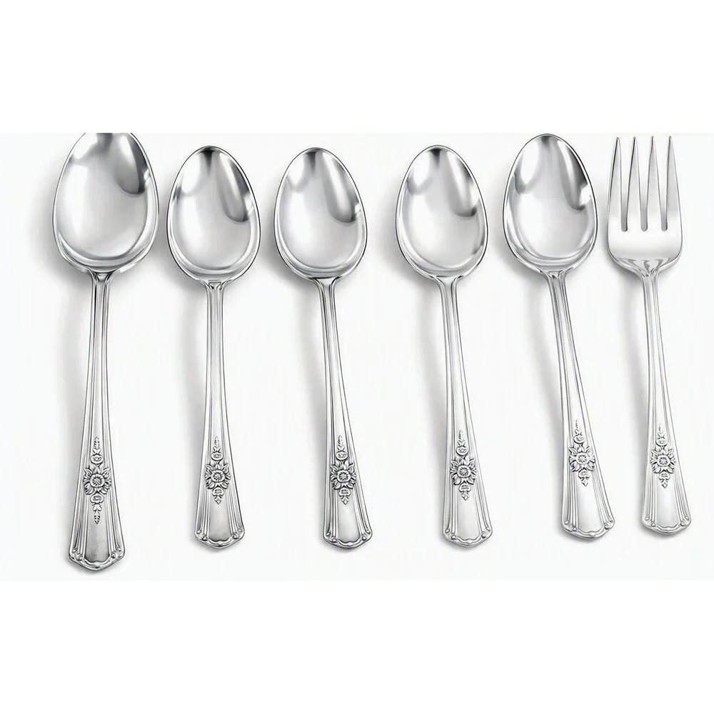 Wm Rogers Overlaid Silverplate 6 Pieces Desire Pattern MCF 1930s-1940s